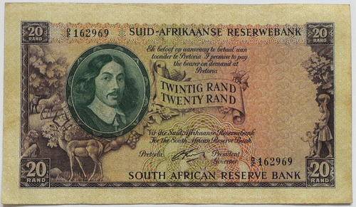 SOUTH AFRICA  G RISSIK 1962 **1ST ISSUE** 20 RAND