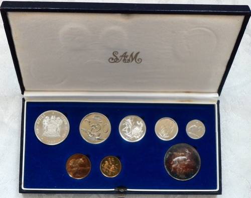 1989 RSA SHORT PROOF SET **SILVER RAND**  S A M BOX