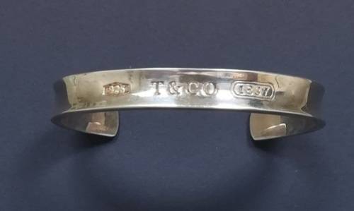 1837 TIFFANY + CO STERLING SILVER CUFF/BRACELET/BANGLE 1997 68 X 50 MM