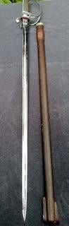 SADF ARMY OFFICERS CEREMONIAL SWORD 5706 WKC SOLINGEN GERMANY OLD COAT OF ARMS LEATHER SCABBARD