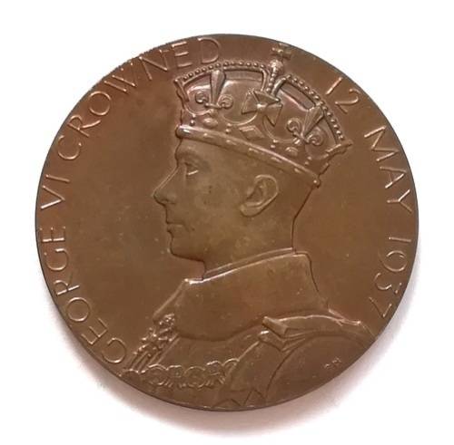 KING GEORGE V1 CORONATION MAY 1937 MEDALLION