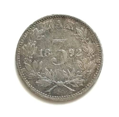 ZAR 1892 3 PENCE