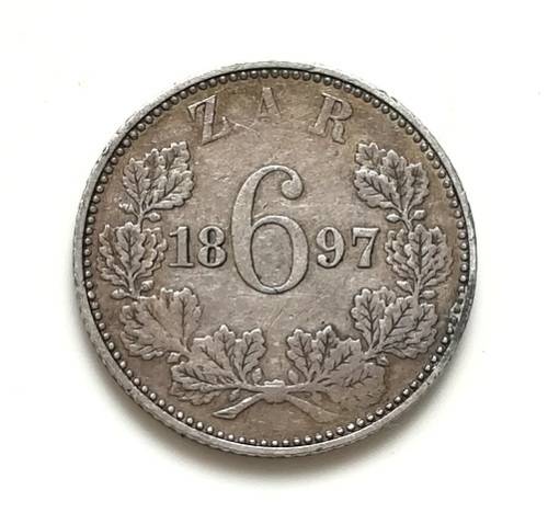 ZAR 1897 6 PENCE