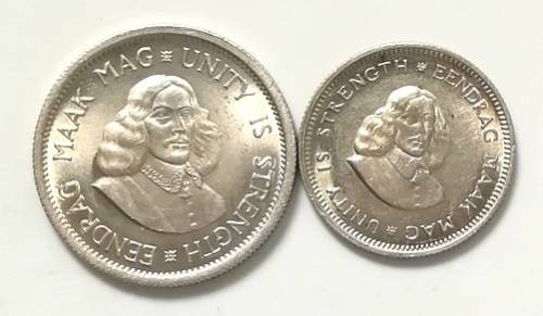REPUBLIC 1962  5 + 10 CENTS (2 COINS)