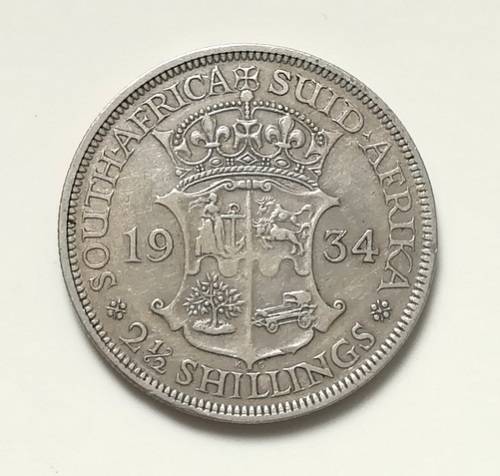 UNION 1934 2 1/2 SHILLINGS