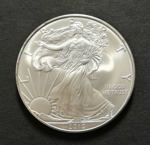 2010 UNITED STATES 1 OZ SILVER EAGLE ONE DOLLAR COIN **EXCELLENT**