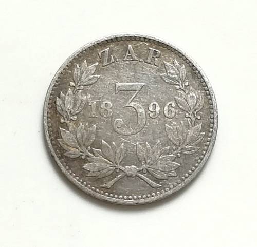 ZAR 1896 3 PENCE