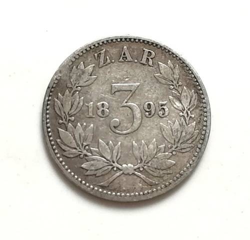 ZAR 1895 3 PENCE