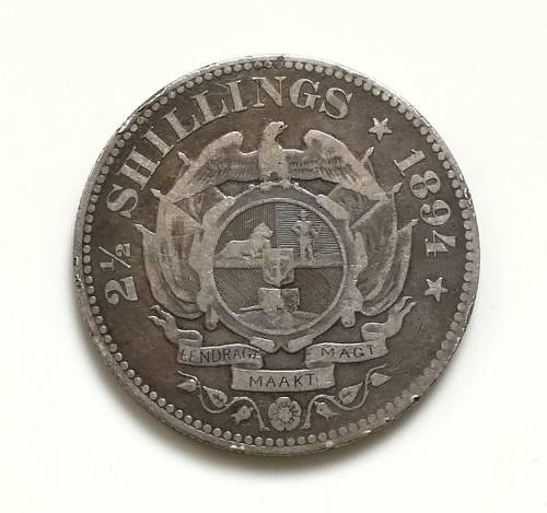 ZAR 1894 2.5 SHILLINGS **FILLER**