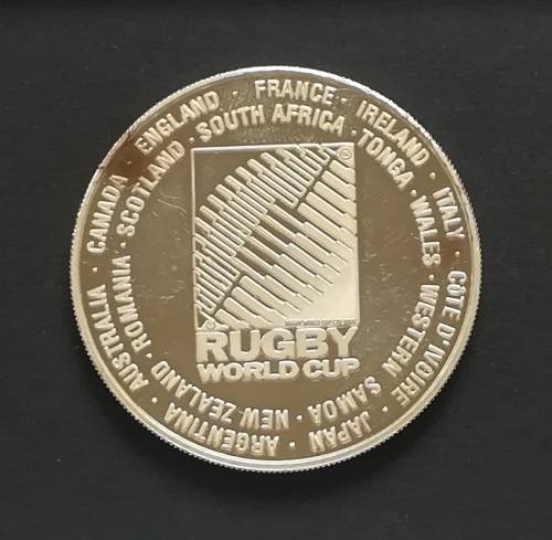 1995 SILVER 2 RAND - RUGBY