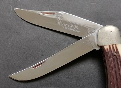 VINTAGE QUEEN #39 440 STAINLESS KNIFE 230MM-BLADES EXCELLENT SEE PHOTOS