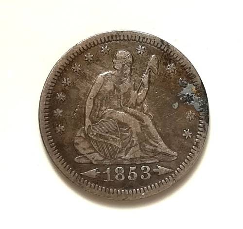UNITED STATES 1853 SILVER LIBERTY HALD DOLLAR **RARE**