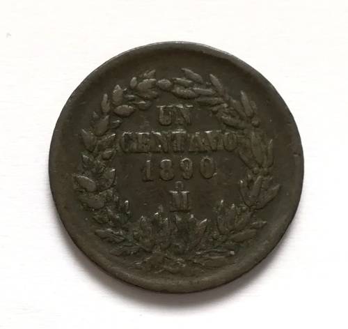 MEXICO 1890M 1 CENTAVOS