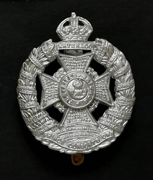 BRITISH ARMY  THE PRINCE CONSORTS OWN RIFLE BRIGADE CAP BADGE 40X45MM