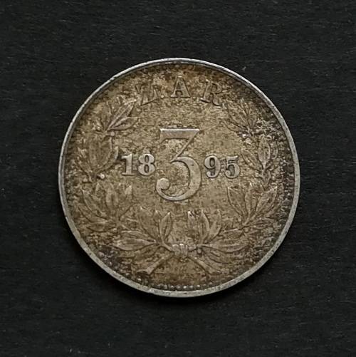 Z A R 1895  3 PENCE