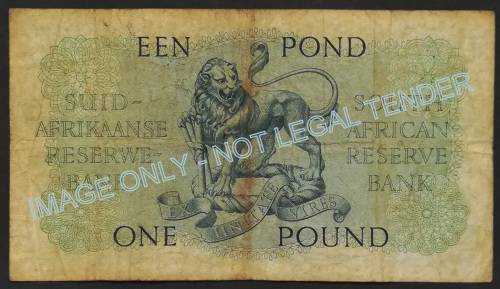 M H DE KOCK 1950 ONE POUND NOTE