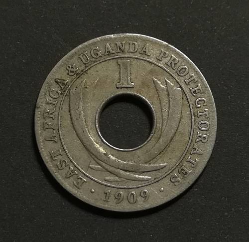 EAST AFRICA AND UGANDA PROTECTORATES 1909 CENT