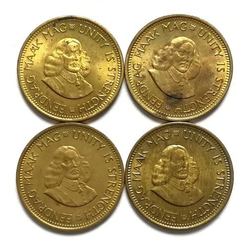 REPUBLIC HALF CENT 1961 TO 1964 FULL SET (4 COINS)