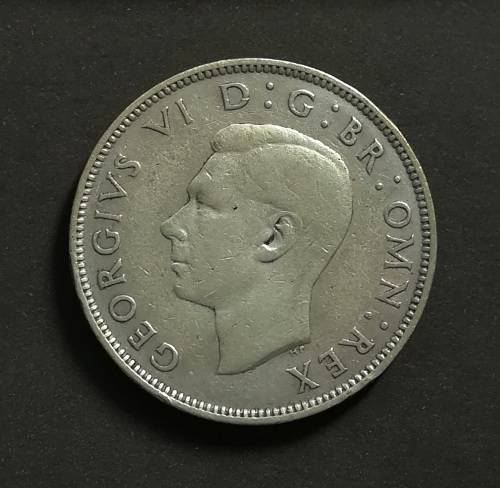 GREAT BRITAIN 1938 SILVER 2 SHILLINGS