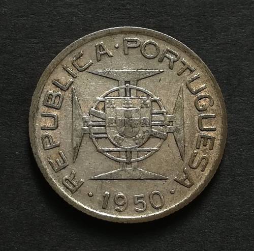 MOZAMBIQUE SILVER 1950 2.5 ESCUDOS
