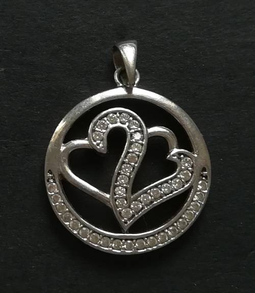 STERLING SILVER PENDANT 17 X 17 MM 2.1 GRAMS