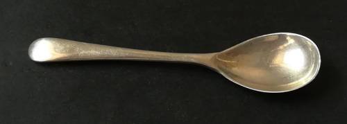 STERLING SILVER BIRMINGHAM 1942 SALT/MUSTARD SPOON 65MM 3.5 GRAMS
