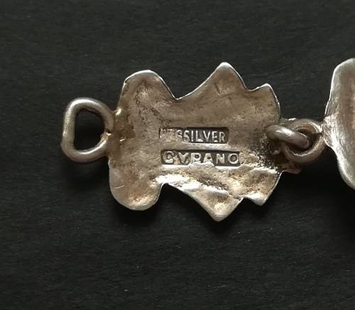 STERLING SILVER CYRANO BRACELET 180MM 14.8 GRAMS