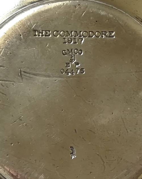 **RARE** THE COMMODORE HOTEL NYC 1917 SILVER PLATED TEA SERVICE SAUCER-VANDERBILT 105MM