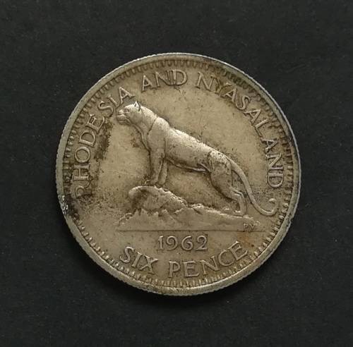 RHODESIA AND NYASALAND 1962 6 PENCE