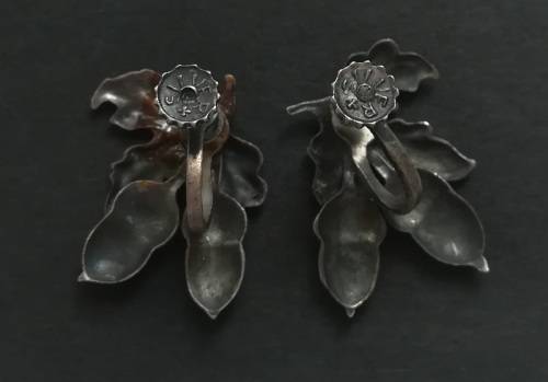 STERLING SILVER EARRINGS ACORNS  20X25MM 4G