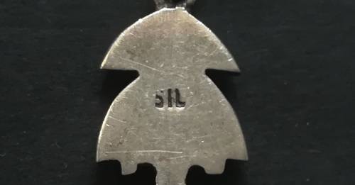 STERLING SILVER PENDANT 10 X 25MM