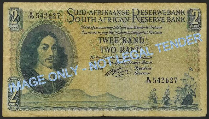 G RISSIK 1962 2 RAND 1ST ISSUE