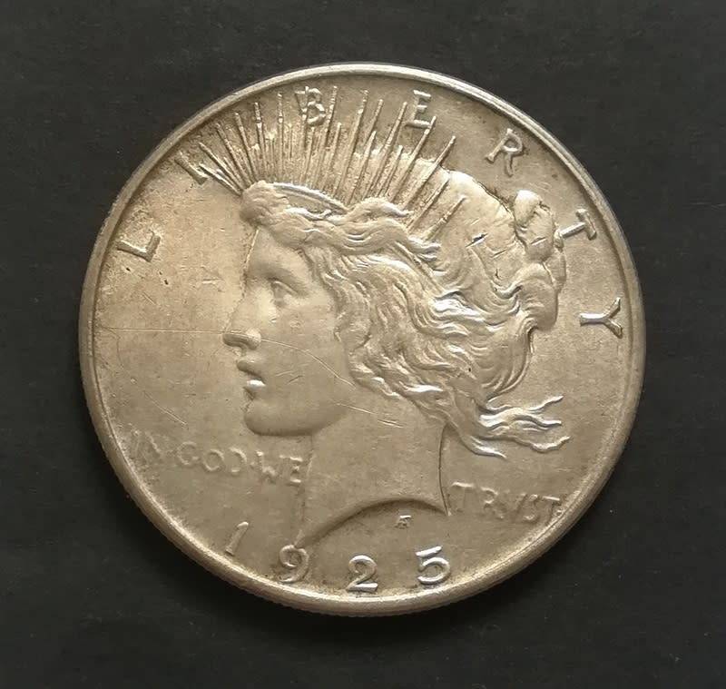 UNITED STATES 1925 PEACE DOLLAR SILVER