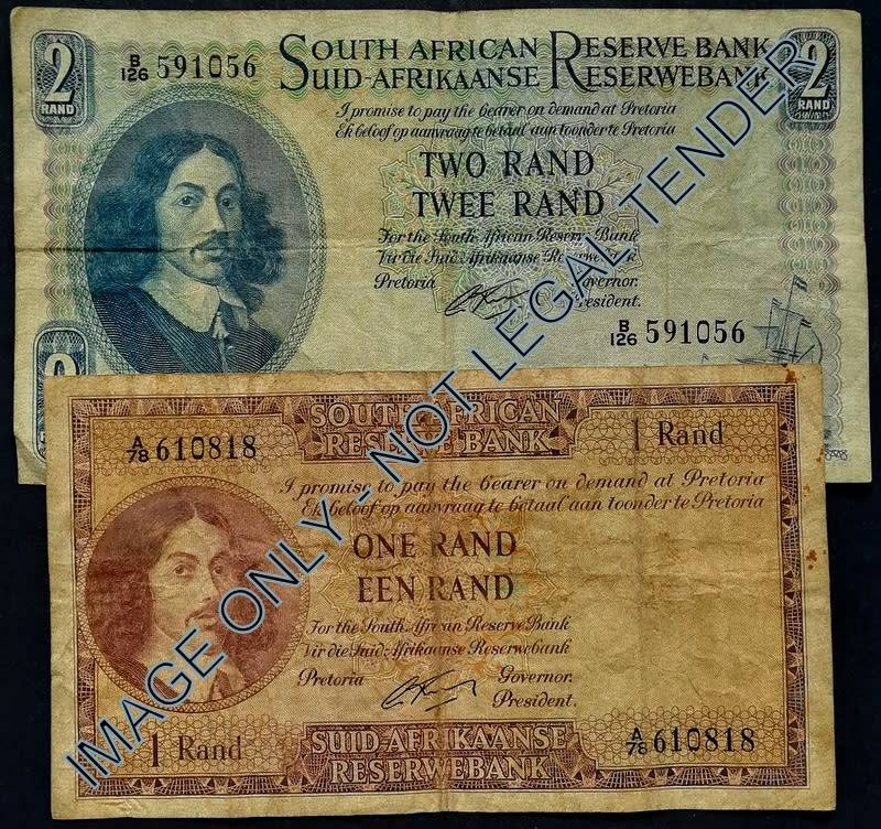 G RISSIK 1 + 2 RAND  **2 FILLER NOTES**