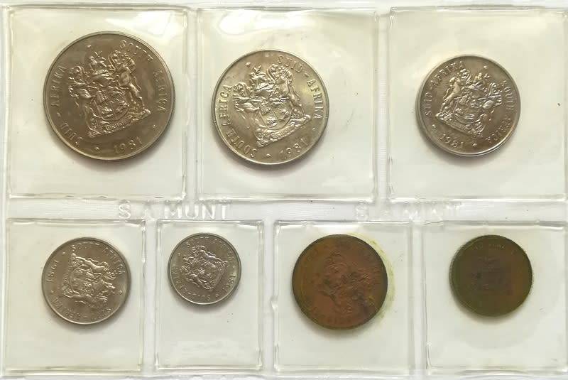 S A 1981 S A M COIN PACK SET