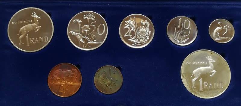 REPUBLIC 1984 S A M SHORT PROOF SET - SILVER RAND