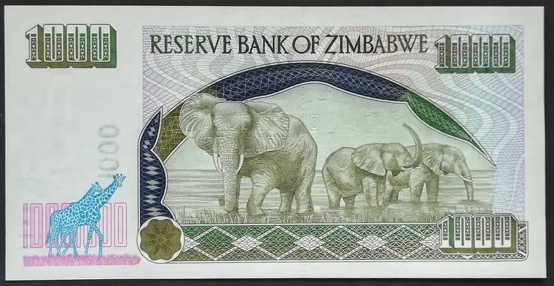 ZIMBABWE 2003 1000 DOLLARS EF+