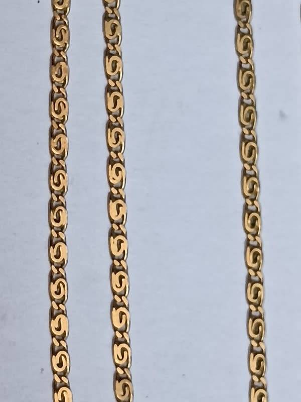 9CT GOLD CHAIN 2.5 GRAMS 440MM