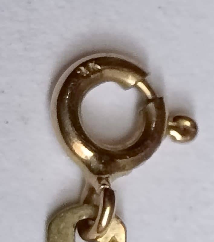 9CT GOLD CHAIN BRACELET 1 GRAMS 170MM