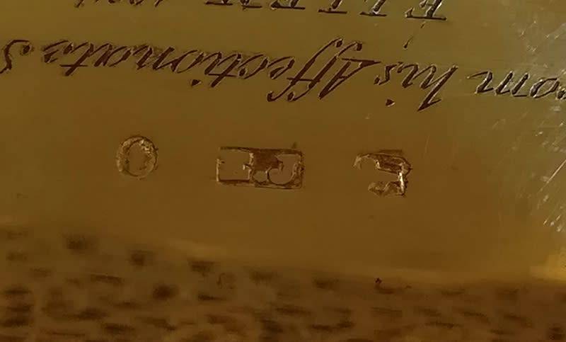 GEORGIAN SILVER BIRMINGHAM 1825 VINAIGRETTE 26X37MM 19.5G