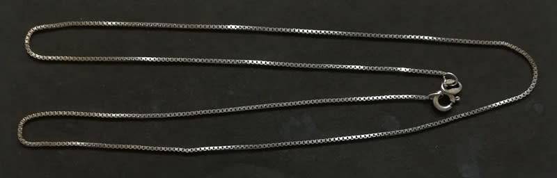 STERLING SILVER ITALY CHAIN 450MM 1.8 GRAMS