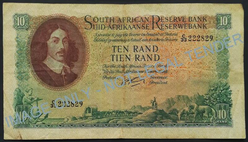 G RISSIK 10 RAND 1ST ISSUE