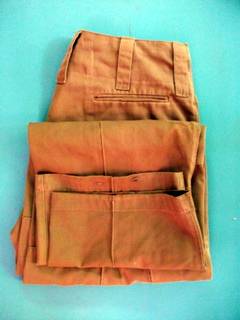 OLD SOUTH AFRICAN ARMY BROWN TROUSERS 1989/1990 SIZE 34