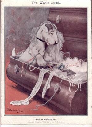 Alice in Wonderland - sketch by G.E. Studdy