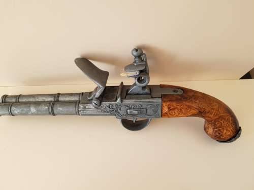 Replica Non-Firing Pirate Flintlock Pistols - Large London 1776