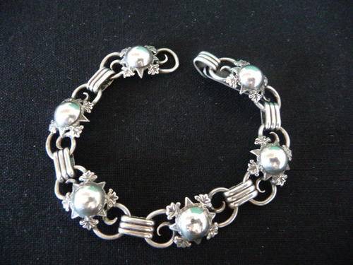 Vintage Candida Sterling Silver Bracelet with Beautiful Detail 19 cm