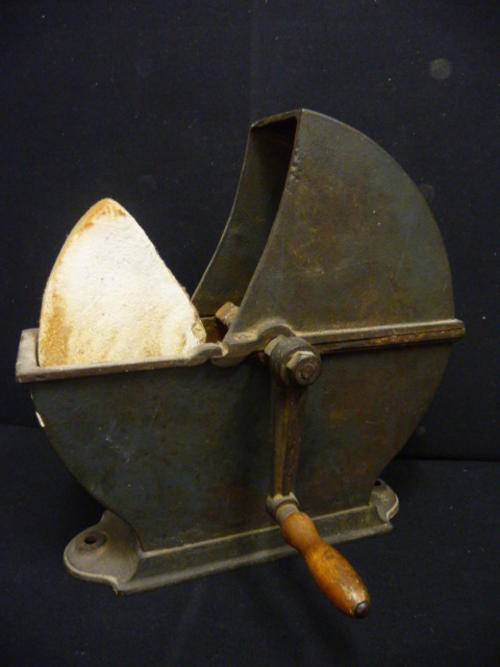 Antique Grinding Wheel, Sharpening Tool - Wet Stone - Note Stone Broken