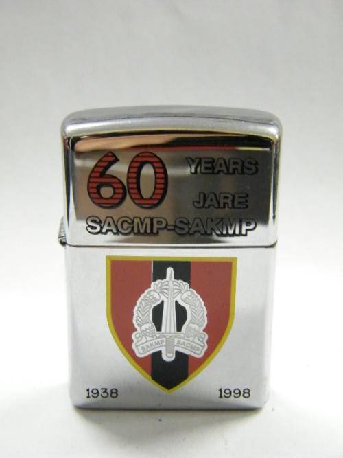 Zippo - 60 Years SACMP - SAKMP 60 Jare 1938 - 1998 - 5 x 3.5cm - @@@ Crazy R1 Start