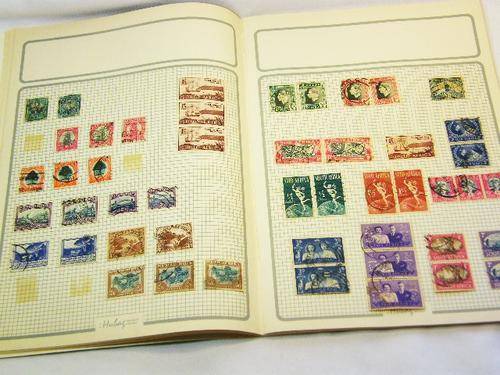 Vintage Sportsman stamp album with more than 150 stamps @ crazy R1 start - as per photo