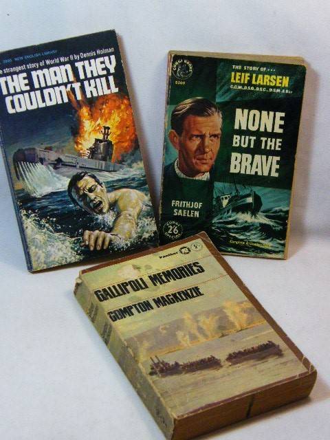 Lot of 3 Boat War story books